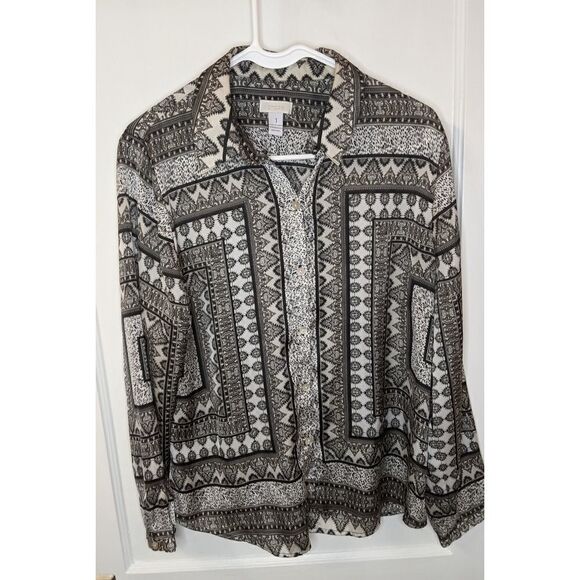 Chico's silky blouse size M - Picture 1 of 3